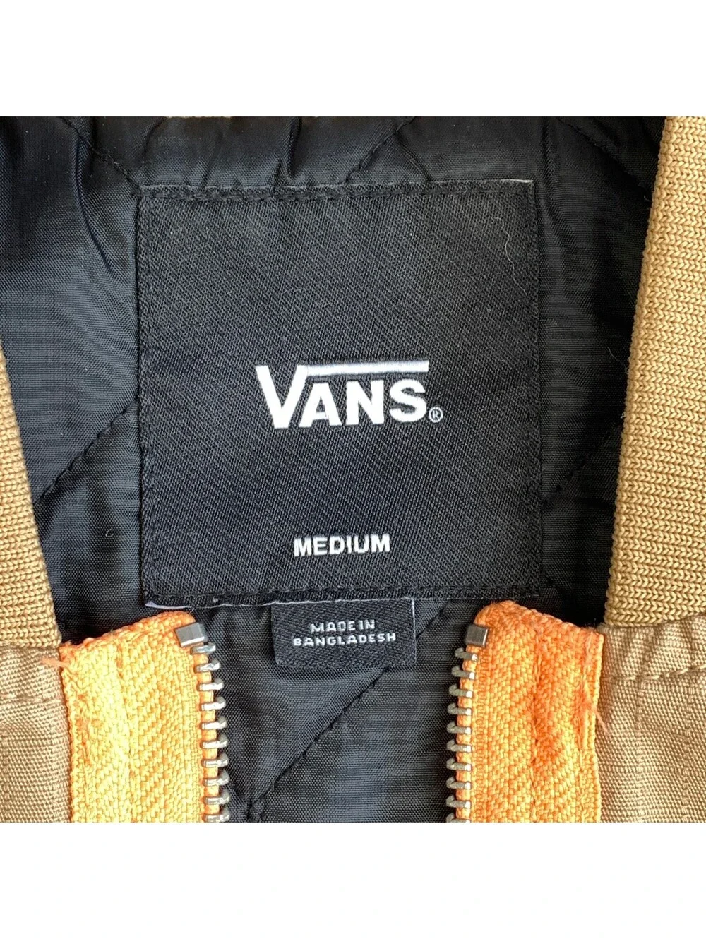 LIMITED EDITION : VANS Lizzie Armanto Ripstop Vest with Orange Trim - Medium